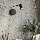 Настінний світильник чорний зі спотом H-27 cm D-10 cm GU10 Black 251140-100006708