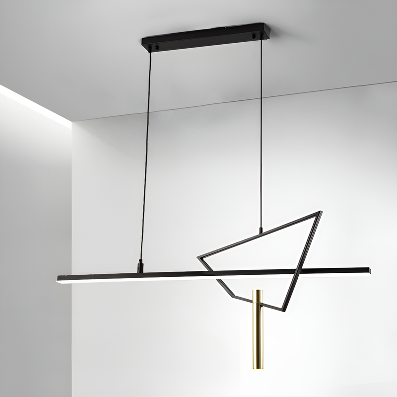 Люстра підвісна Geometry L-120cm 32W 4000K Black 250618-100005060