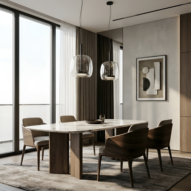 Підвісний світильник прозорий D-23 cm Led 9W Clear+Black Jube 251231-100006777