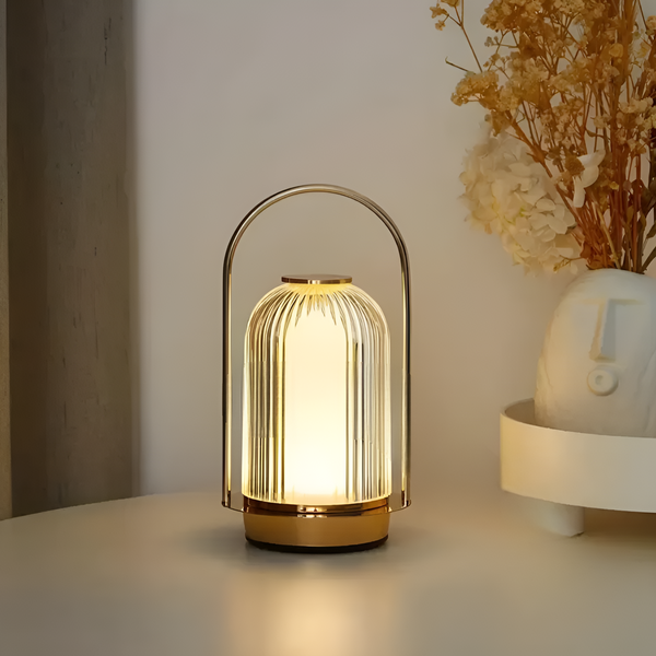 Настільна лампа з акумулятором Lume Arch Gold + Clear 250588-100004669