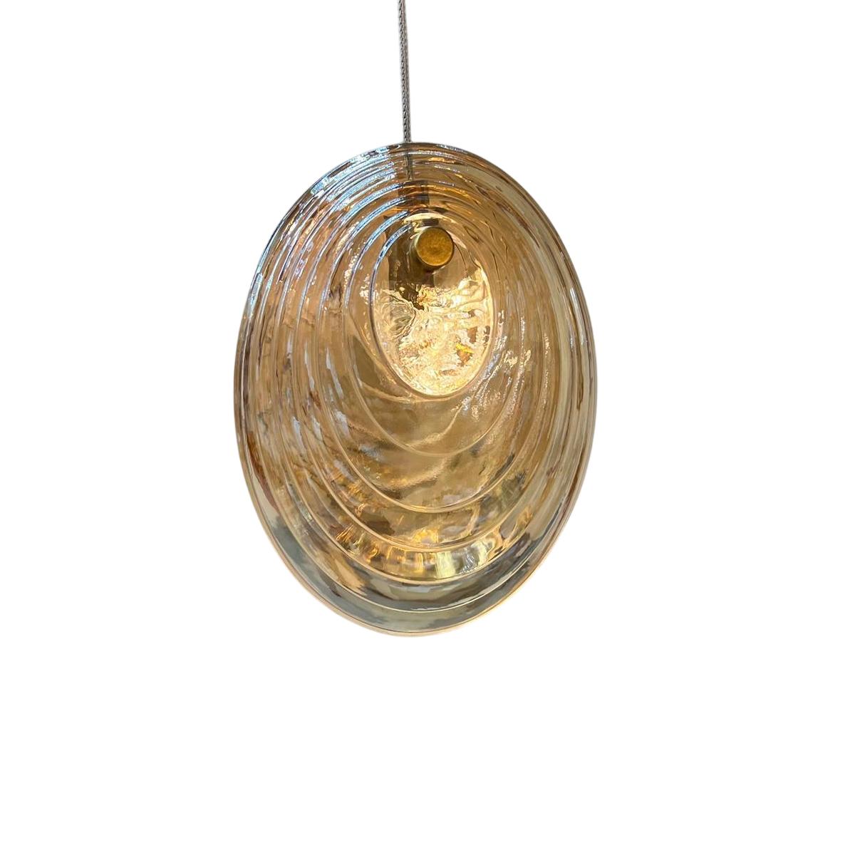 Підвісний світильник мушля янтарна H-20 cm G9 Amber Shell 251122-100006597