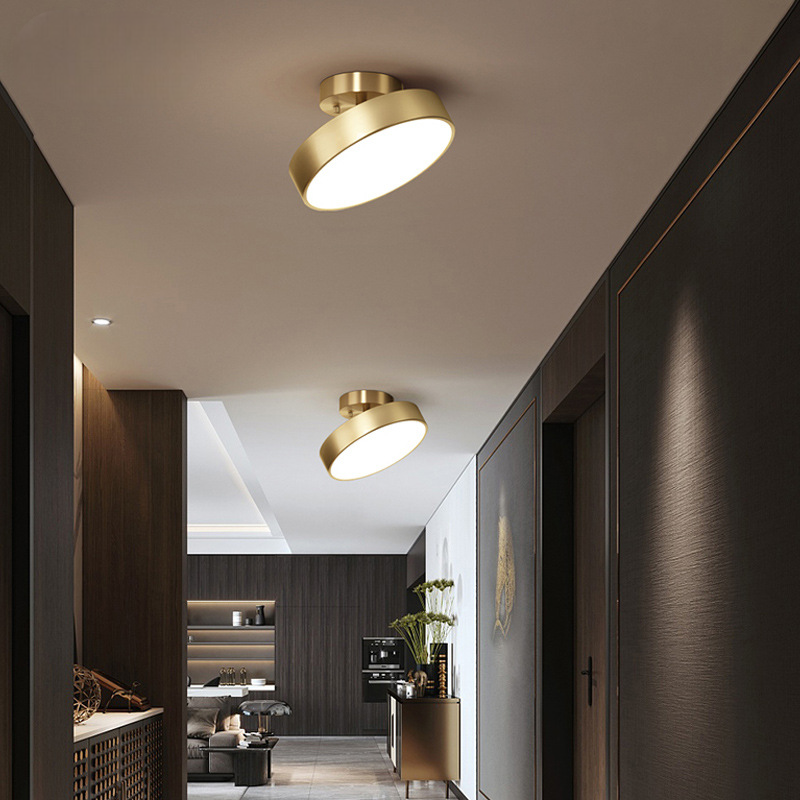 Стельовий світильник поворотний золотий LED Ceiling 18W D-20cm Gold Rondo 250977-100002066