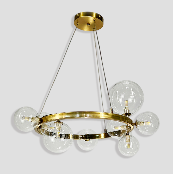 Люстра Modo clear bubble 10xG9 Gold + Clear 250418-100004408