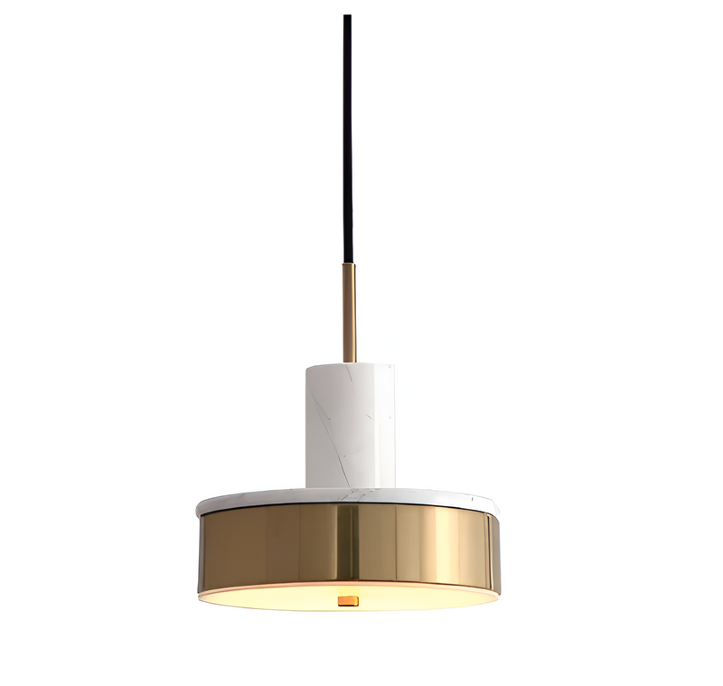 Підвісний світильник D-20 cm Led 18W 4000K White+Gold Marble with gold 251117-100006526