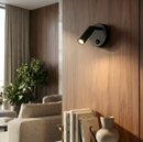 Настінний світильник чорний зі спотом H-11 cm D-8 cm G9 Black 251140-100006703