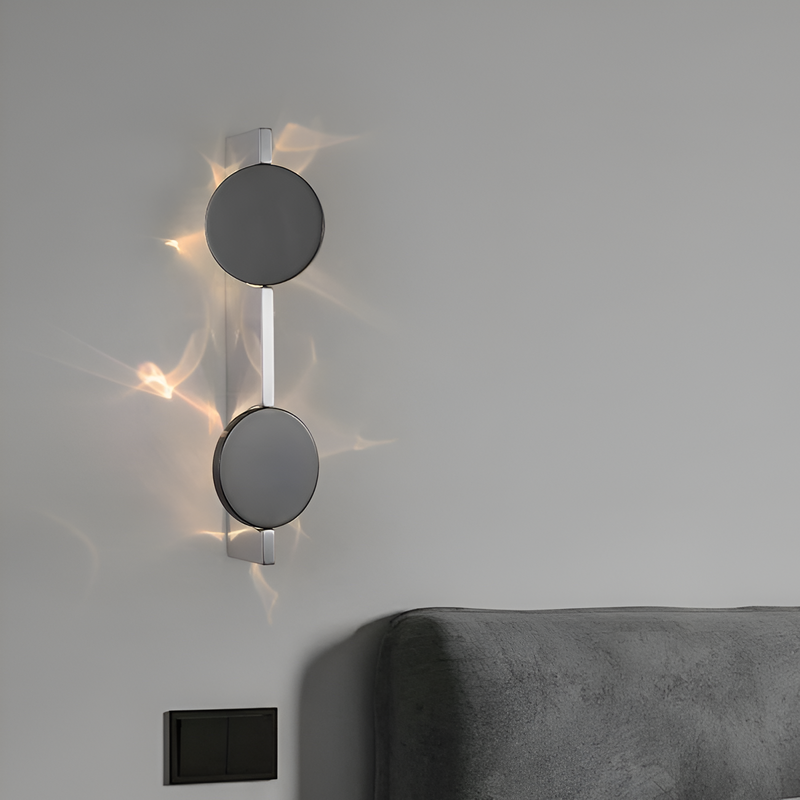 Настінний світильник срібний зі світловідбивачем хромовий H-38 cm Led 1.7W Chrome Flower 251118-100006652