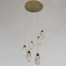 Каскадна люстра золота D-40 cm Led 4000K Gold Crystal 251035-100006409