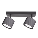 Стельовий світильник накладний поворотний чорний подвійний Led GX53 Black Gofre 251092-100006369