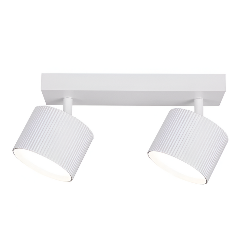 Стельовий світильник накладний поворотний білий подвійний Led GX53 White Gofre 251092-100006368