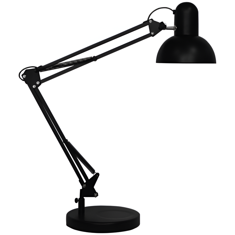 Настільна лампа чорна регулююча L-33.5 cm E27 Black Lamp 251064-100006370