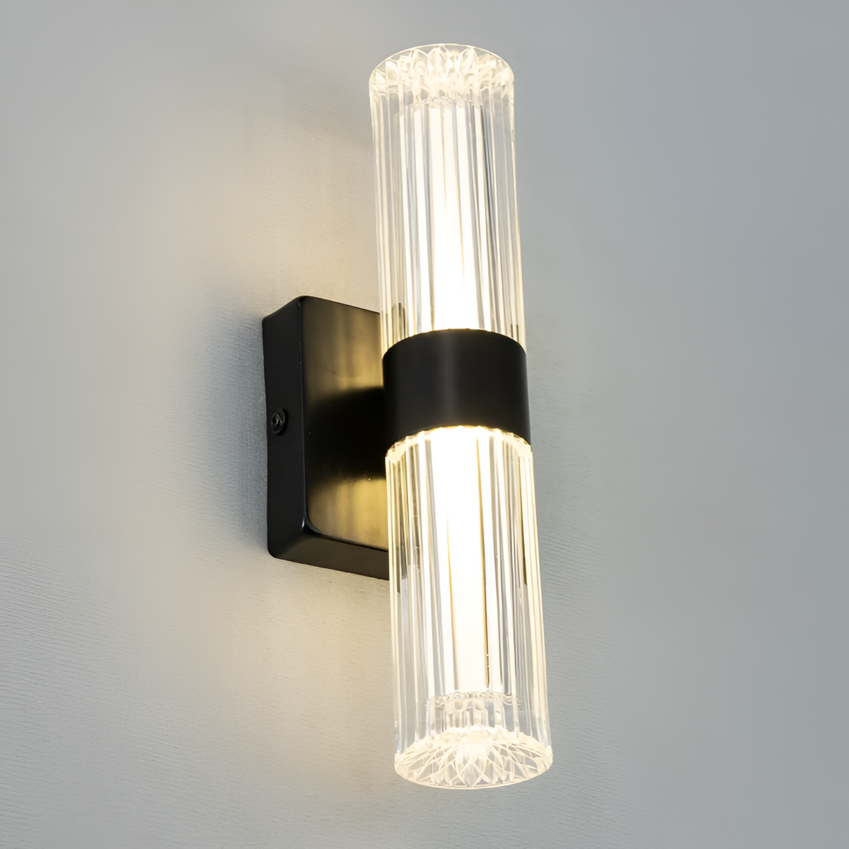 Настінний світильник чорний H-30 cm Led Black Relief 251122-100006758