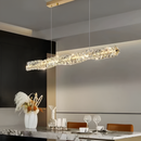 Підвісна люстра золота L-97 cm Led 33W 3000K-6000K Gold Crystal Diamond Shine 260235-100007338