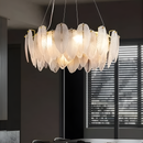 Підвівсні люстри D-50 /60 /80 cm E27 Gold+White Feathers 260118-100007055