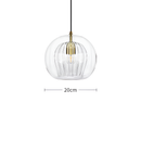 Підвісні світильники D-15 cm / D-20 cm / D-25 cm G9 Clear Glass 260322-100007646