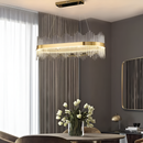 Підвісні люстри золоті Led 3000K 4500K 6000К Gold L-80 cm / L-100 cm Gold Curzon lamp 230318-100001456