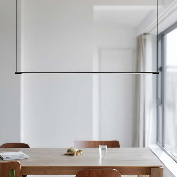 Підвісна люстра чорна L-80 cm Led 9W Black Pipe line 251122-100006694