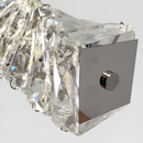 Підвісна люстра срібна L-97 cm Led 33W 3000K-6000K Chrome Crystal Diamond Shine 260235-100007337