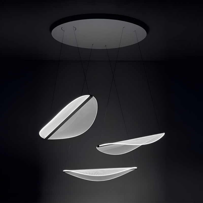 Підвісна люстра з трьох плафонів чипсин Led White Tense 251122-100006730