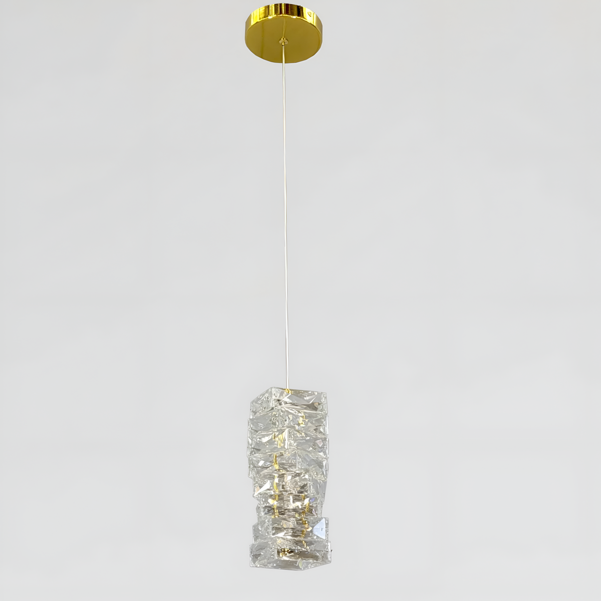 Підвісний світильник золотий Led 13W 3000K-6000K Gold Crystal Shine Diamond 260235-100007384