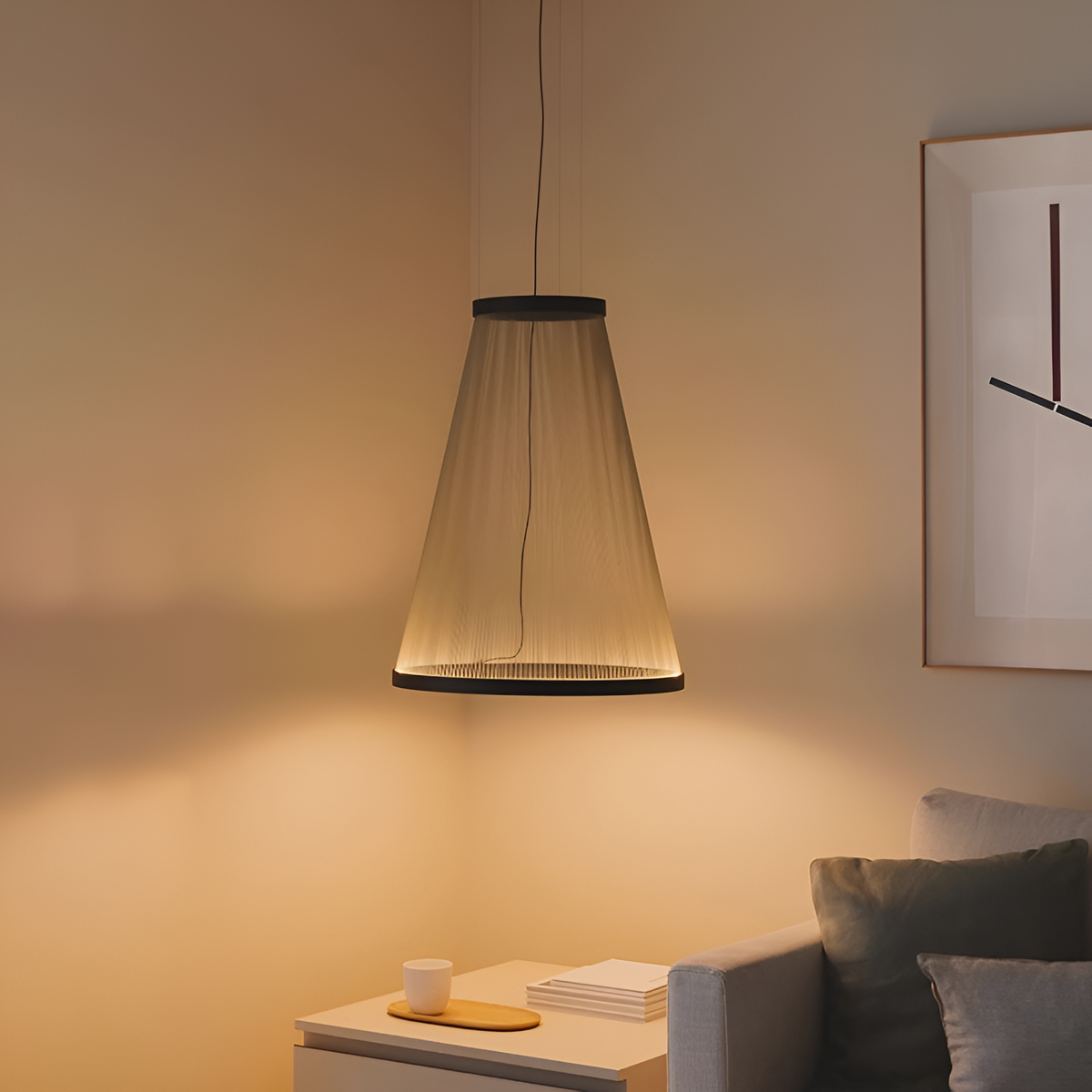 Підвісний світильник D-55 cm Led 3000К Brown Treads 260222-100007405