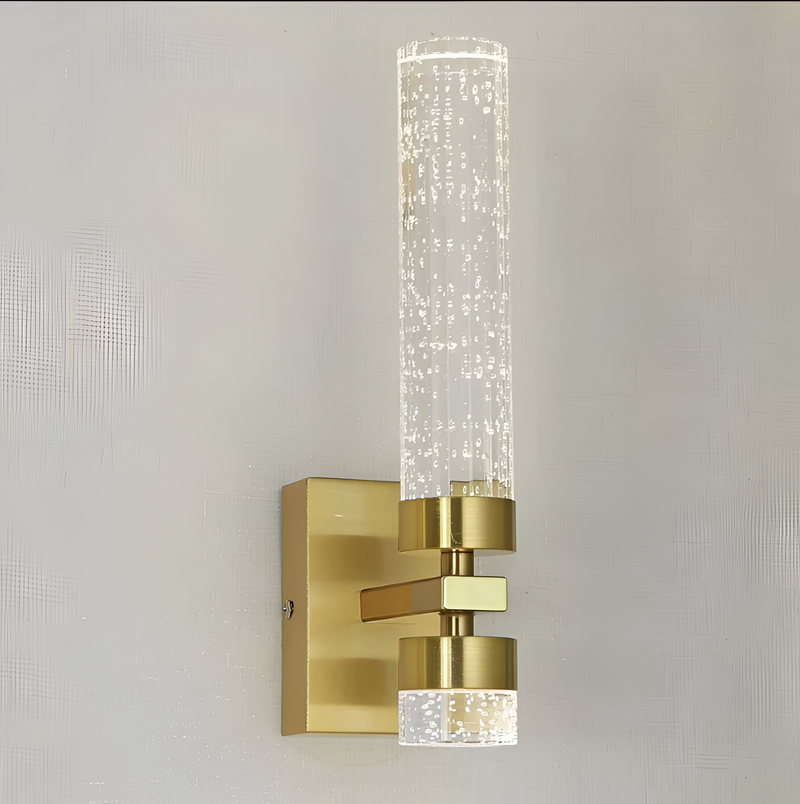 Настінний світильник золотий H-35W Led 10W Gold Bubbles tube 251122-100006536