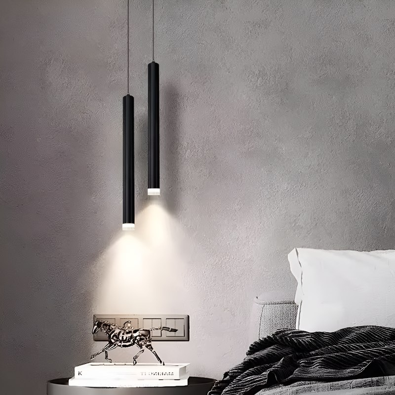 Підвісний світильник чорний D-10 cm Led 6W 4000K Black Tube 251118-100006495