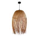 Підвісна люстра еко з лози H-80 cm E27 Beige Withe 251131-100006565