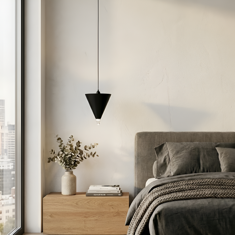 Підвісний світильник чорний конус H-25 cm Led 3W 4000K Black Cone 251118-100006747