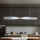 Підвісний світильник L-100 cm Led 54W 3000K 4000K 6000K Chrome Diamond line Crystal 251222-100006850