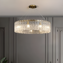 Підвісні люстри D-60 cm / D-80 cm / D-100 cm E14 Clear+Gold Ice 260118-100007062