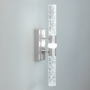 Бра срібне світлодіодне H-40 cm Led 8W 3 режими Chrome Bubble Double Tube 251222-100006762
