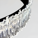 Підвісна люстра чорна D-60 cm Led 35W Black Simple Ice 251035-100006384