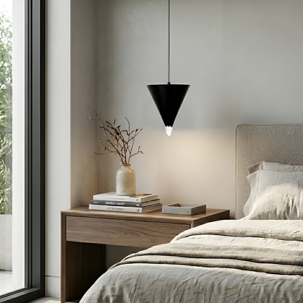 Підвісний світильник чорний конус H-25 cm Led 3W 4000K Black Cone 251118-100006747