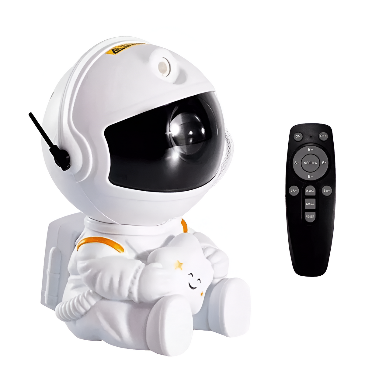 Лампа нічник космонавт з пультом з проекцією зоряного неба RGB Led 5W White Astronaut 260174-100007069