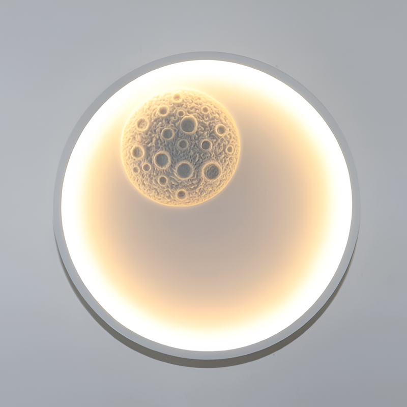 Настінний світильник місяць білий D-30 cm Led White Moon 251122-100006624