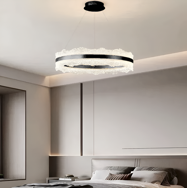 Підвісні люстри чорні D-40 cm / D-60 cm / D-80 cm Led Black Ice Glamour 251022-100006385
