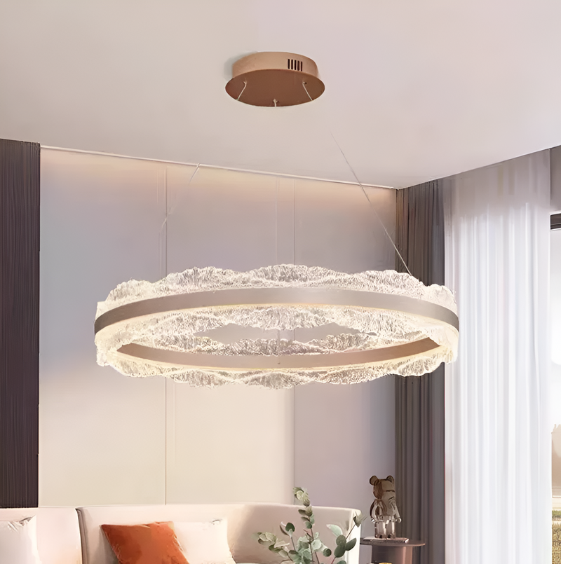 Підвісні люстри кавові D-40 cm / D-60 cm / D-80 cm Led Coffee Ice Glamour 251022-100006386