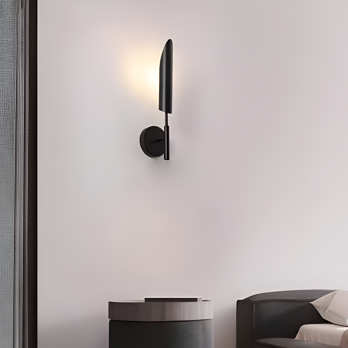 Настінний світильник чорний H-42 cm G9 Black Torch 251218-100006913