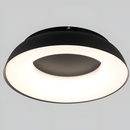 Стельові люстри чорні з пультом і додатком D-48 cm / D-58 cm Led Black Bagel 260331-100007583