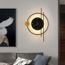 Настінний світильник годинник чорний з золотом Led 6.5W 3000K-6000K Black+Gold Clock 260235-100007340