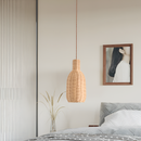 Підвісний світильник H-40 cm W-17 cm E27 Wood Wabi Sabi Boho 260258-100007569