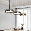 Підвісний світильник димчастий D-20 cm Led 4000К Smoke Rain glass 251122-100006612