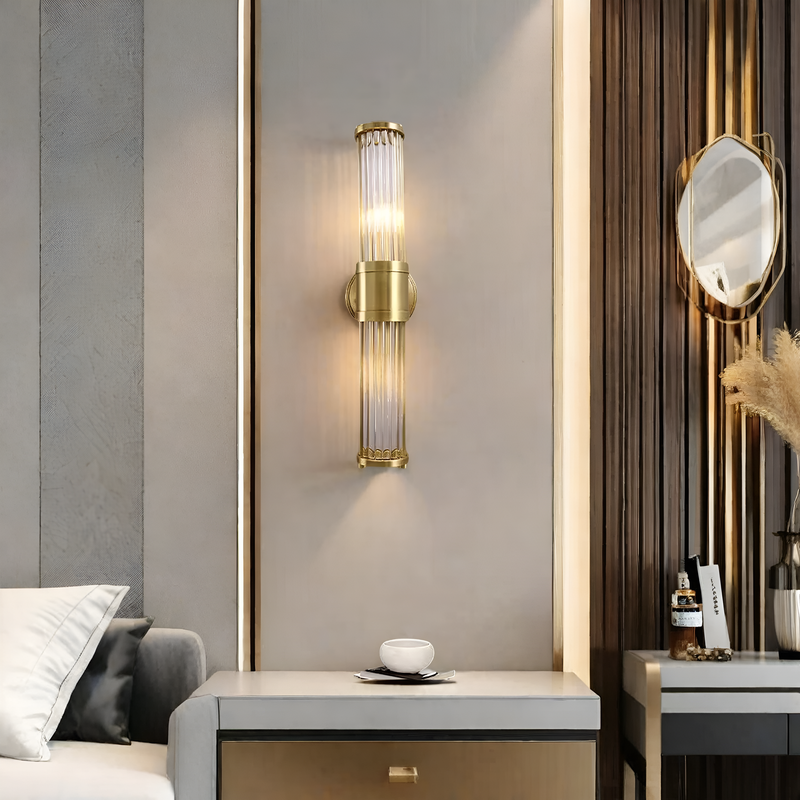 Настінний світильник золотий H-50 cm E14 Gold Torch 2 251188-100006519