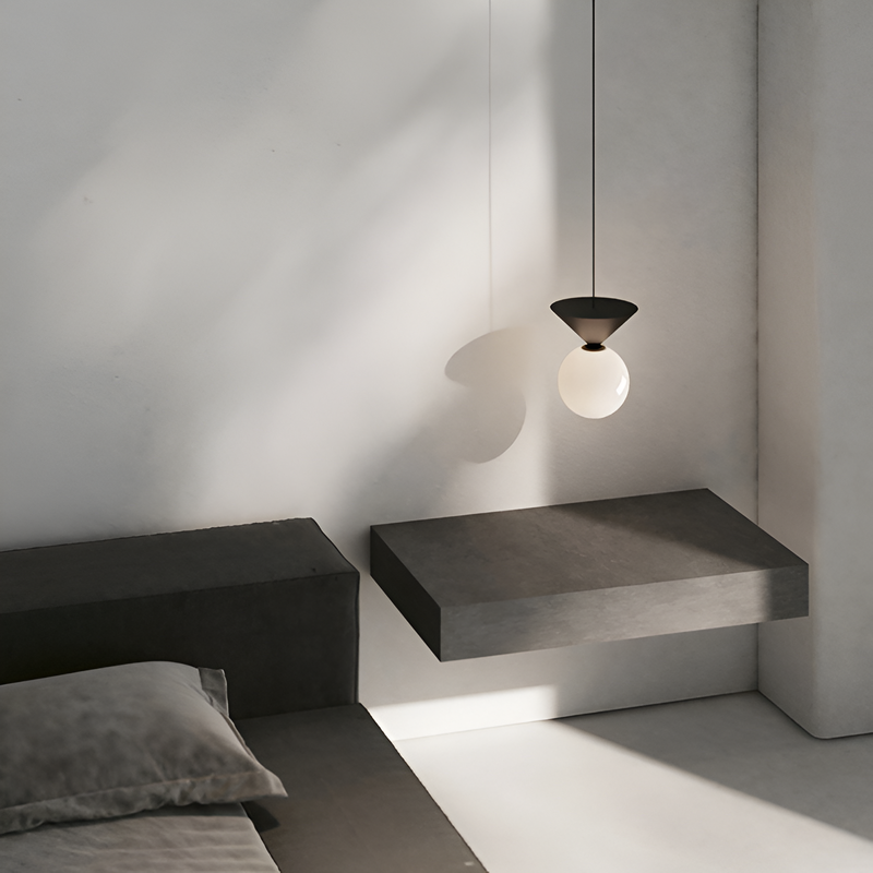 Підвісний світильник H-20 cm G9+Led 8W 4000K Black+White Cone 251118-100006654