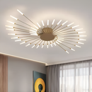 Стельовий світильник золотий D-100 cm Led 20W 4000K Gold Fan 251158-100006736