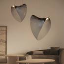 Підвісна люстра з дерева чорна L-40cm /60cm /80cm Led 4000K Black Woaph 251222-100006894