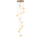 Каскадна люстра D-60 cm Led*12 190W 3000K-5000K Gold Cascade 260122-100007273