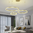 Підвісні люстри золота з кільцями у 3-х варіаціях Led Gold Circle Total rings 251018-100006314
