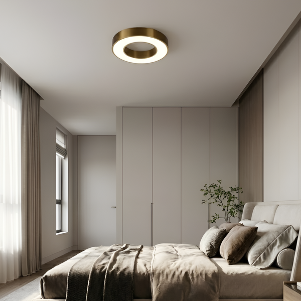 Стельва люстра золота кругла D-50 cm Led 80W 3000K-6000K Gold Bagel 251118-100006751