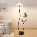 Торшер чорний зі столиком H-175 E27 Black+White Mushroom 251227-100006860